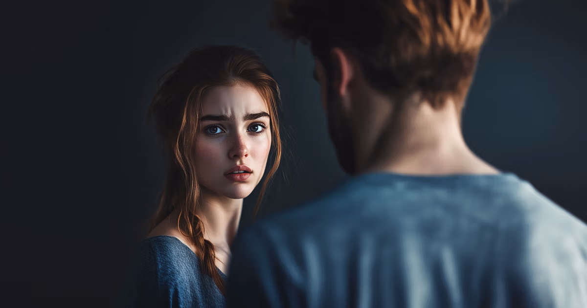 Woman looking unsure