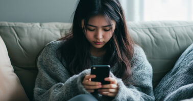 Woman on her smartphone