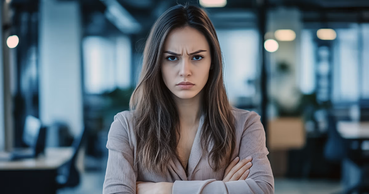Employee looking uncooperative