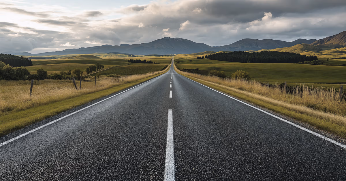 Long country road