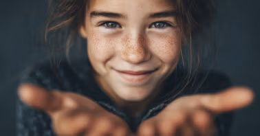 Child offering assistance