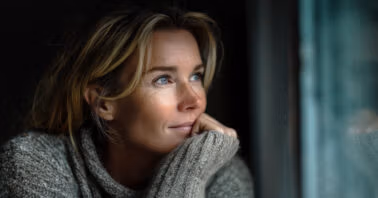 Woman in mindful contemplation