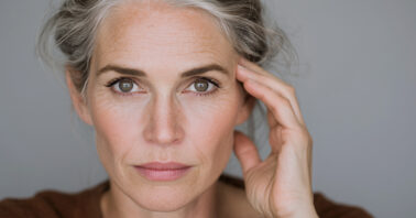 Woman focusing