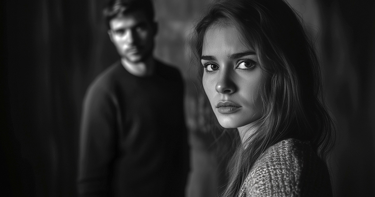 Representation of a woman as the victim