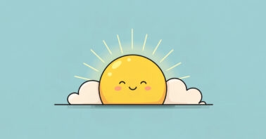 A happy smiling sunrise