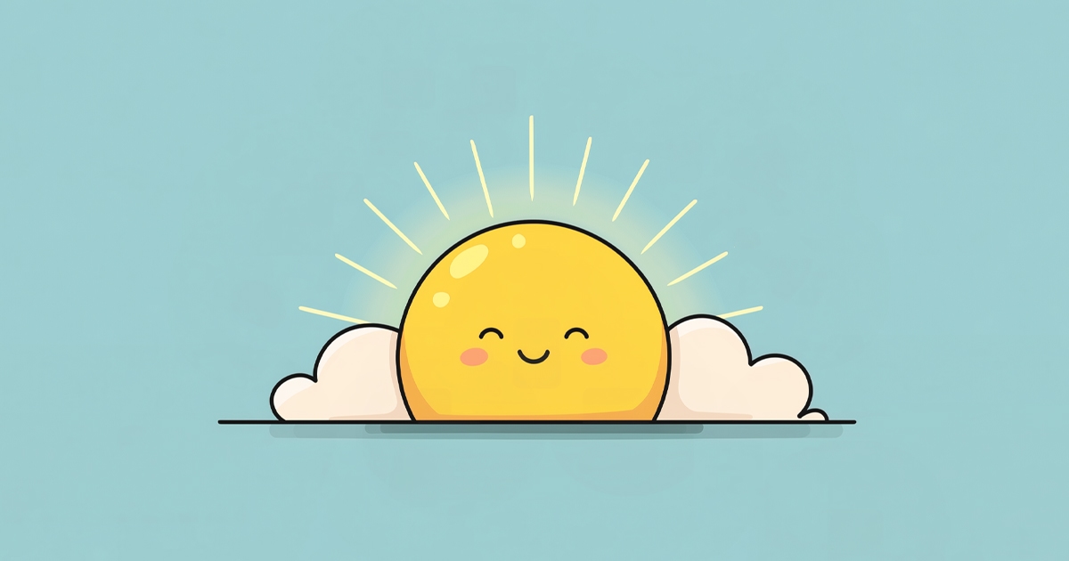 A happy smiling sunrise