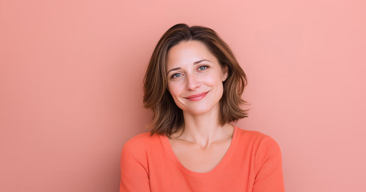 Open-minded and confident woman