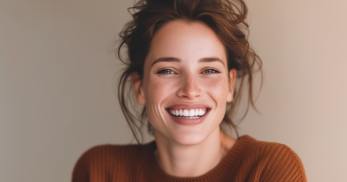 Woman smiling