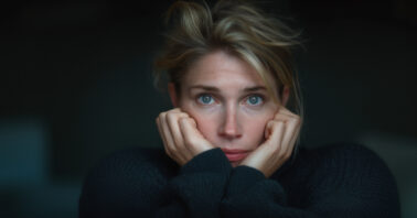 Woman looking worried