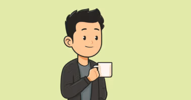 Having a coffee break