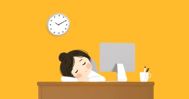 Woman procrastinating