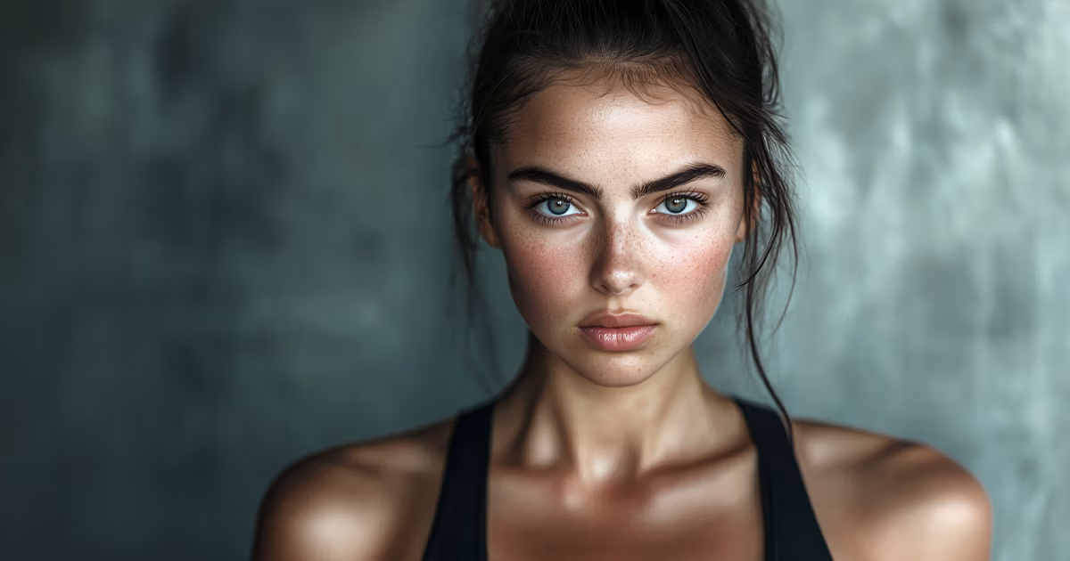 Strong and determined woman