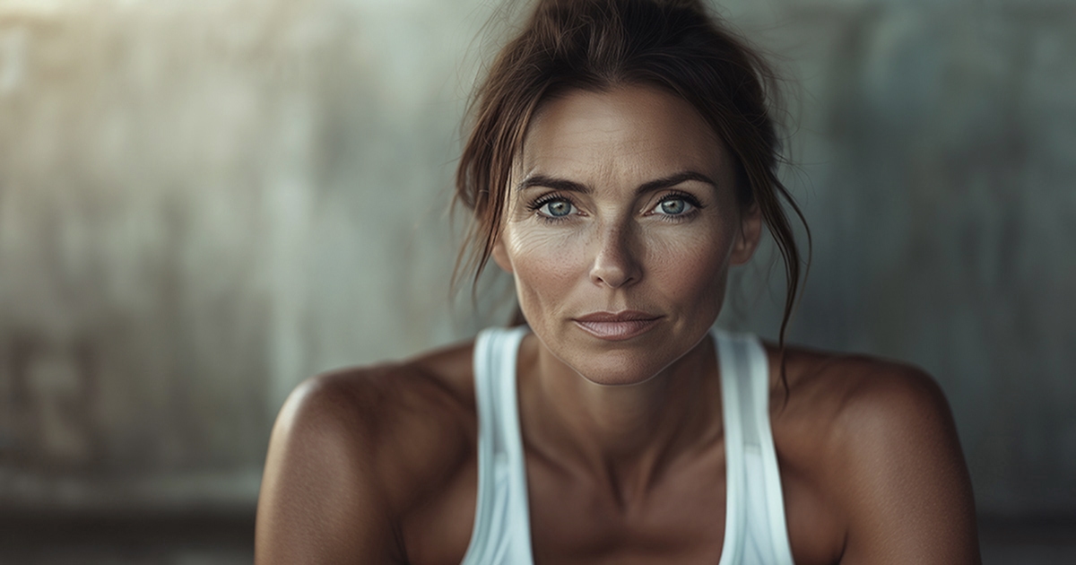 Strong and determined woman