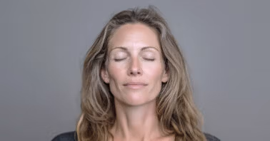 Woman having a quiet moment