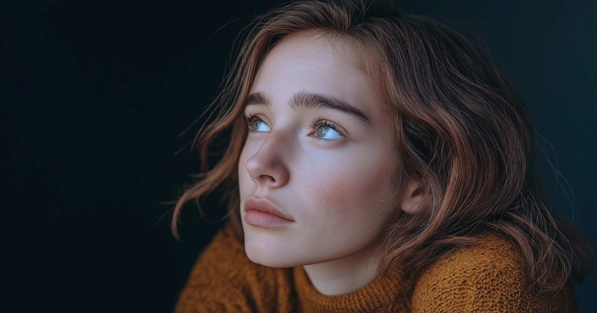 Woman in contemplation