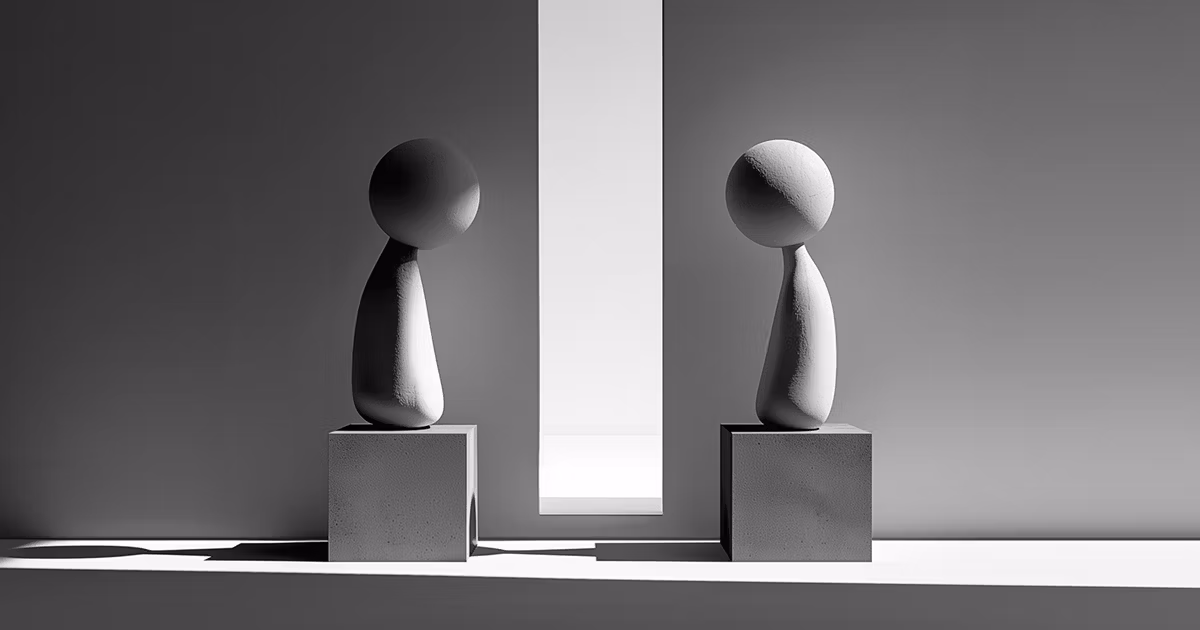 Symbolising closeness and space in a relationship