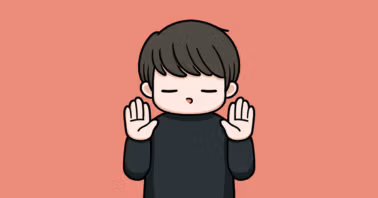 Person signalling no with their hands