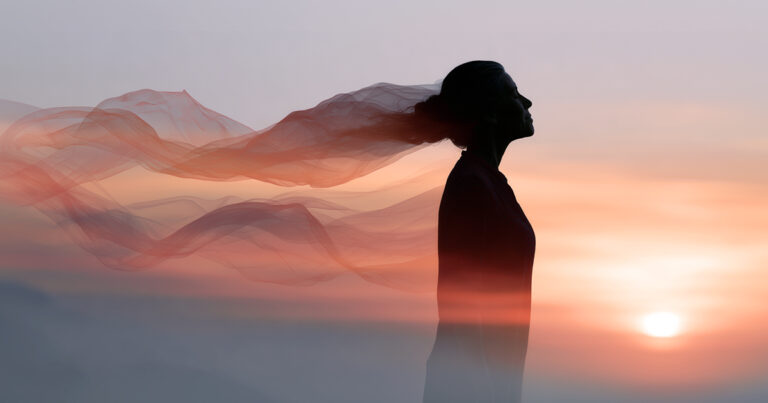 Silhouette of a woman