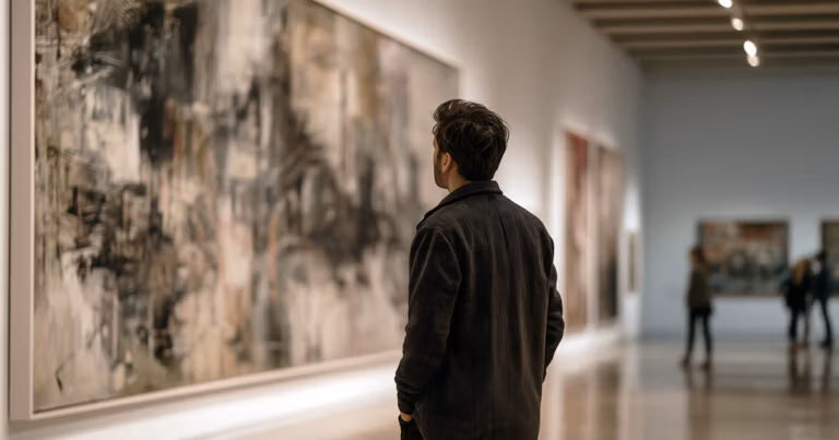 Solo at the art gallery